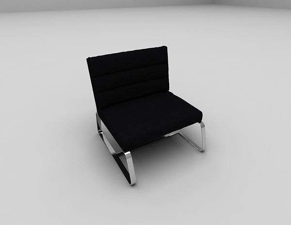 现代风格现代黑色沙发3d模型下载