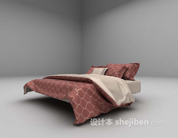 免费床具3d模型下载