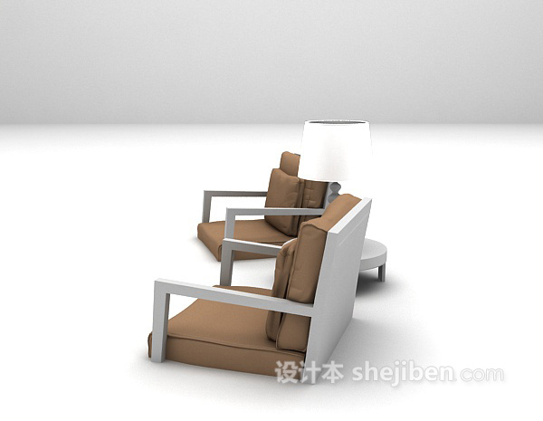 欧式风格欧式单人沙发免费3d模型下载