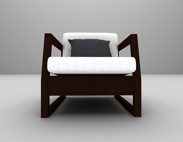 现代木质沙发模型下载