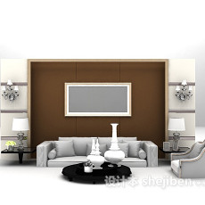家庭沙发3d模型下载