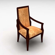 木质单椅3d模型下载