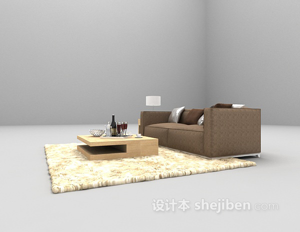免费现代组合沙发大全3d模型下载