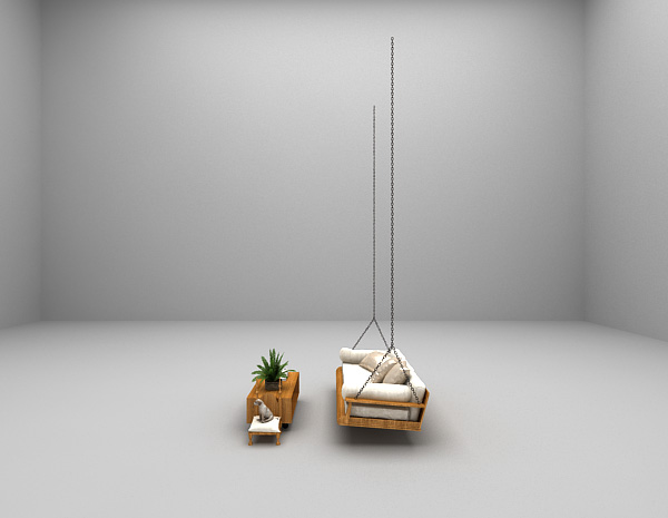设计本悬吊式沙发3d模型下载