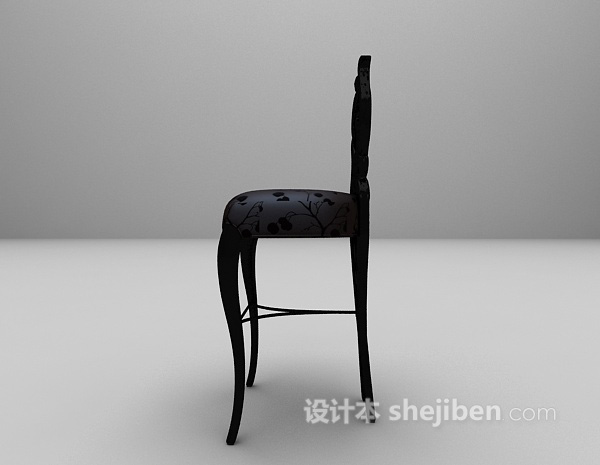 设计本古典吧台椅3d模型下载
