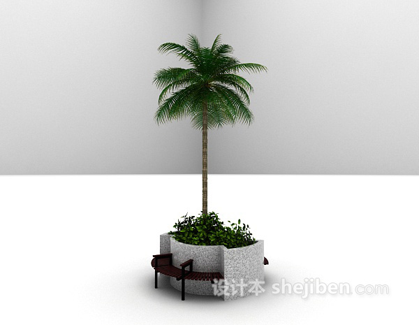 免费绿树3d模型下载