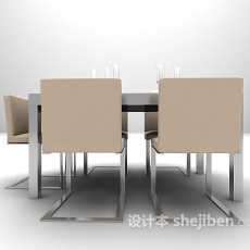 现代简约桌椅大全3d模型下载