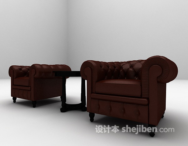 免费单人沙发3d模型下载