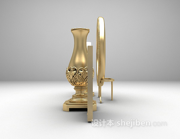 欧式风格欧式烛台装饰品3d模型下载