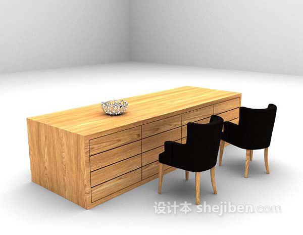 现代风格桌椅推荐3d模型下载