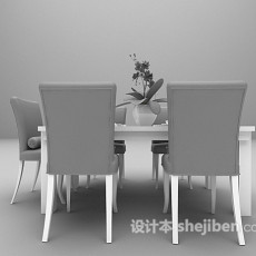 中式餐桌免费3d模型下载
