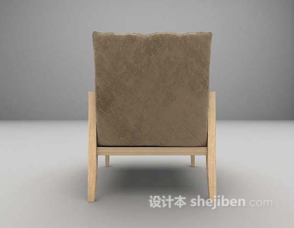 现代风格布艺家居椅3d模型下载