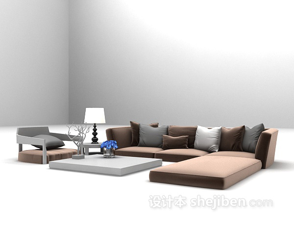 设计本沙发组合大全3d模型下载