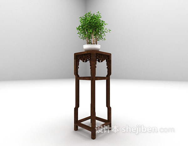 设计本装饰植物3d模型下载