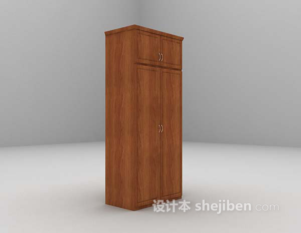 中式衣柜3d模型