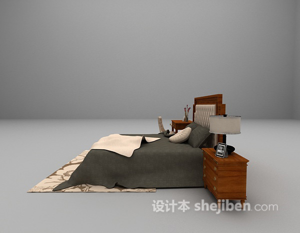 设计本床具大全3d模型下载