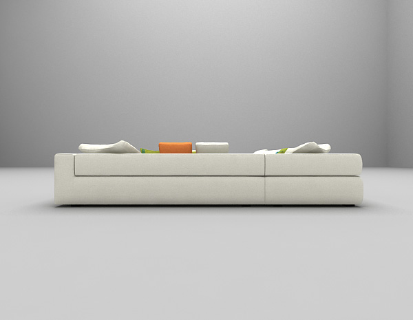 设计本白色组合沙发欣赏3d模型下载