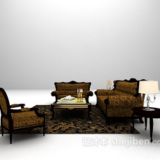 欧式组合沙发大全3d模型下载
