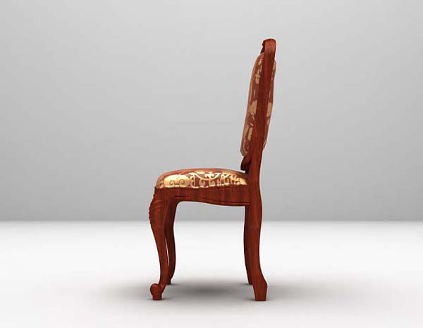 欧式风格棕色家居椅欣赏3d模型下载
