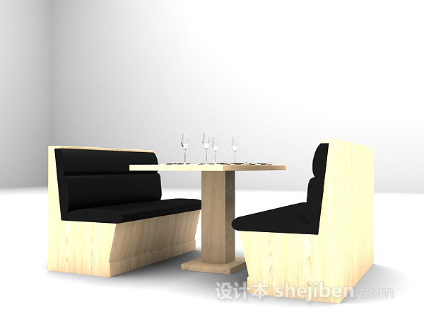 设计本沙发餐桌3d模型下载