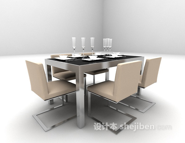 现代风格现代简约桌椅大全3d模型下载