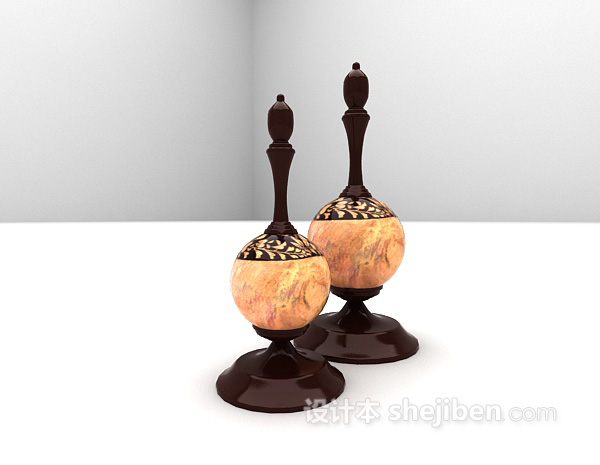 欧式风格欧式陶瓷摆件3d模型下载