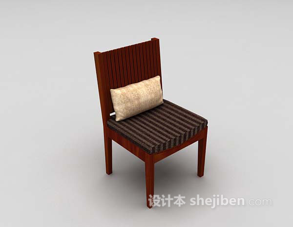 现代风格木质家居椅3d模型下载