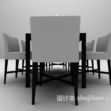 现代风格餐桌大全3d模型下载