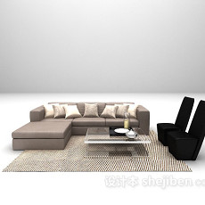 组合现代沙发3d模型下载
