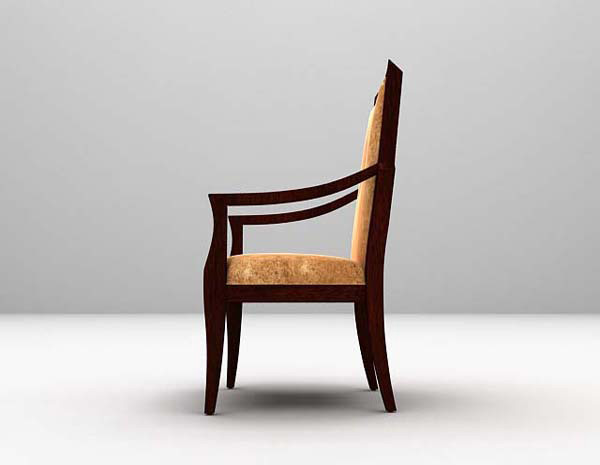 现代风格木质单椅3d模型下载