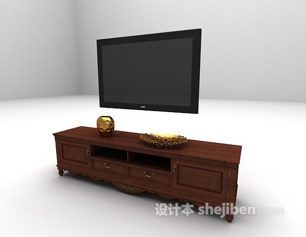设计本欧式电视柜欣赏3d模型下载
