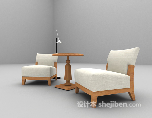 免费休闲沙发椅3d模型下载