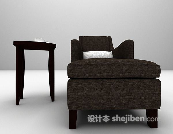 棕色单人沙发推荐3d模型下载