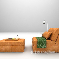 皮质沙发max免费3d模型下载