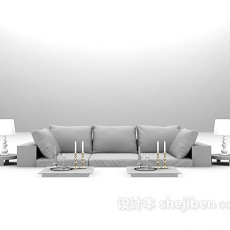 欧式组合沙发欣赏3d模型下载