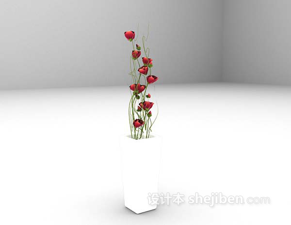 设计本植物摆设品3d模型下载