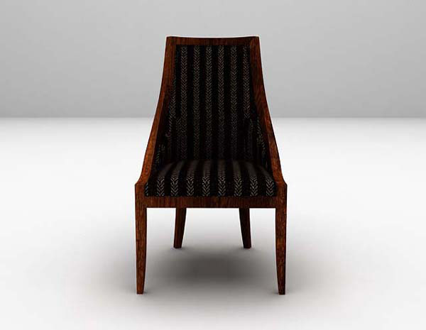 设计本棕色家居椅3d模型下载