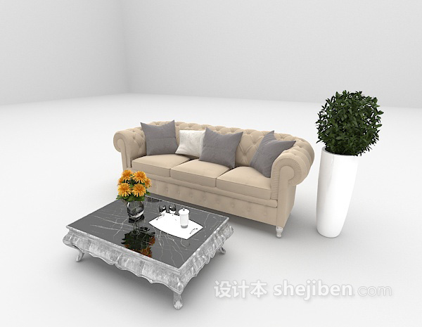 设计本欧式单人沙发大全3d模型下载