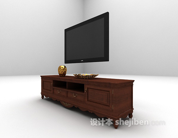 欧式风格欧式电视柜欣赏3d模型下载