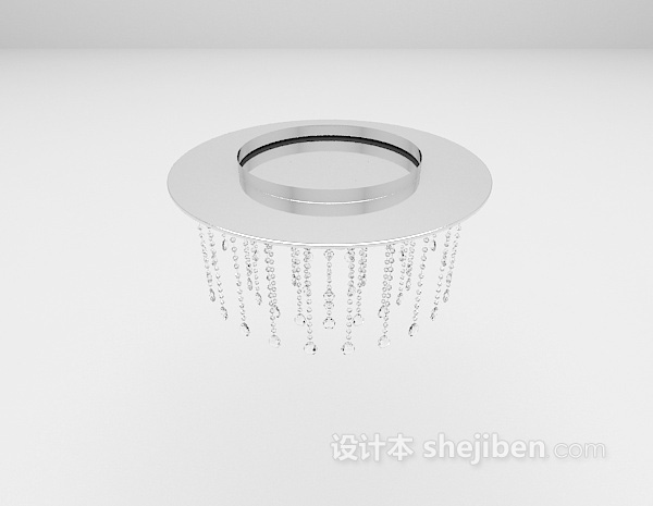 设计本玻璃水晶吊灯3d模型下载