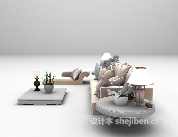 欧式风格欧式沙发大全3d模型下载