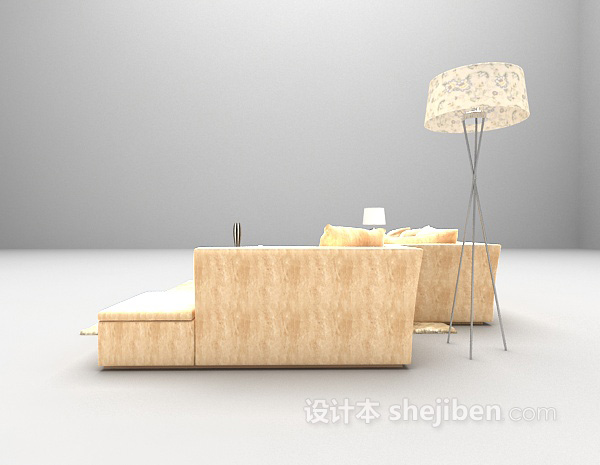 现代风格现代组合沙发欣赏3d模型下载