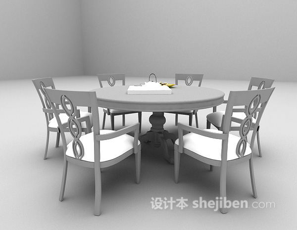 免费餐桌3d模型下载