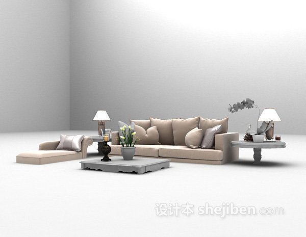 设计本欧式沙发大全3d模型下载