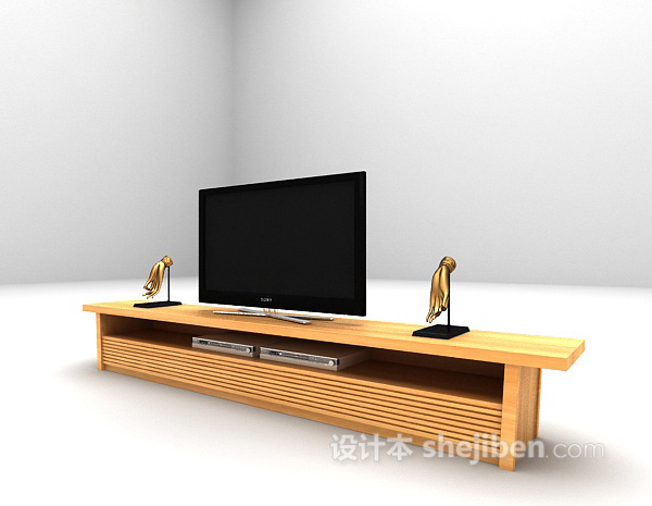 免费木质电视柜max大全3d模型下载