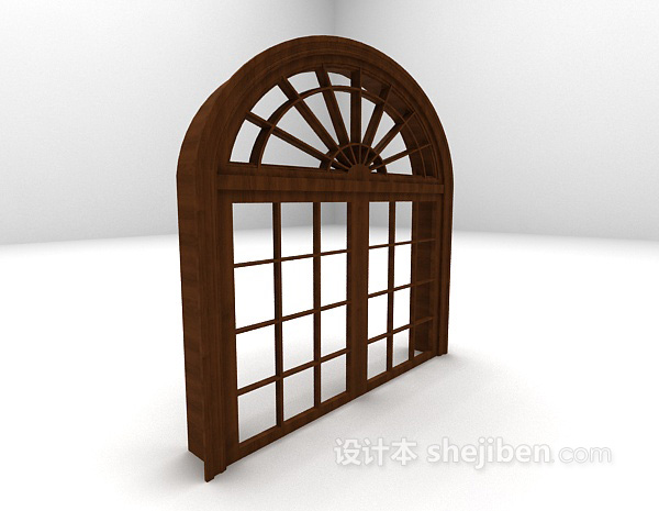 欧式风格欧式木窗3d模型下载