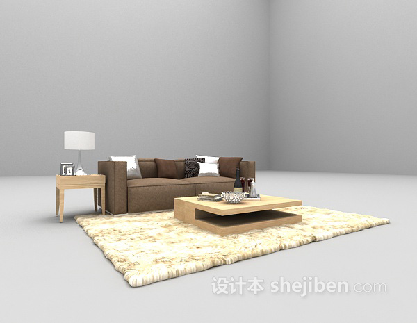 现代组合沙发3d模型大全