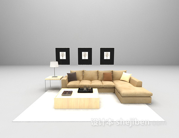 现代沙发模型下载