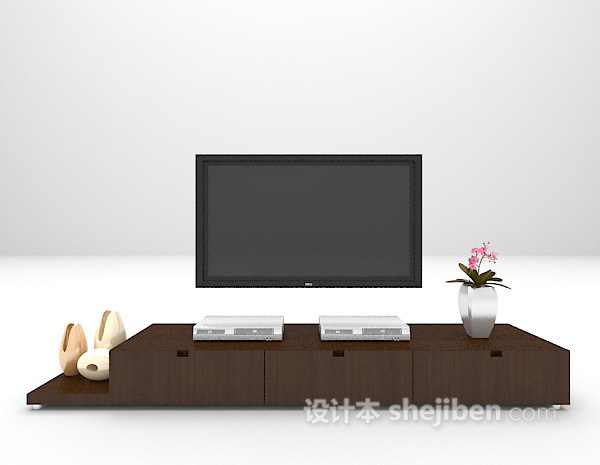 木质电视柜3d模型推荐