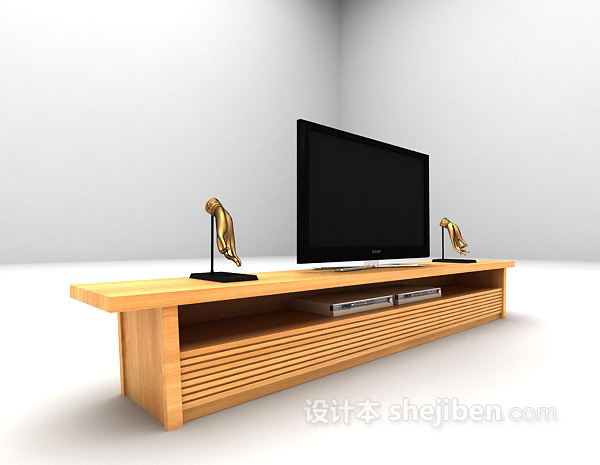 现代风格木质电视柜max大全3d模型下载